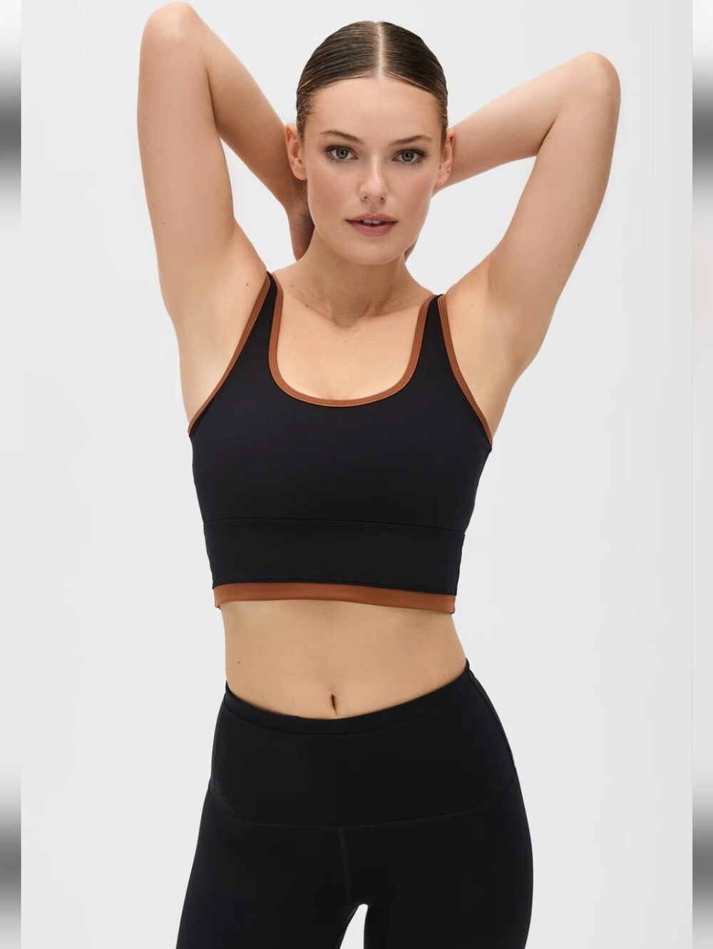 Elastique Athletics Compression Lisse Bra Chestnut/Black Medium
